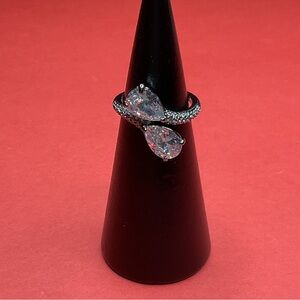 Bomb Party RG36110 “All We Wanted” Cubic Zirconia on Hematite Size 6 Ring NWT